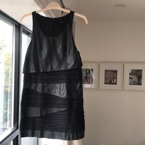 rag & bone leather mini dress // Sz 4